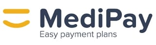 MediPay logo with yellow smile icon and tagline Easy payment plans